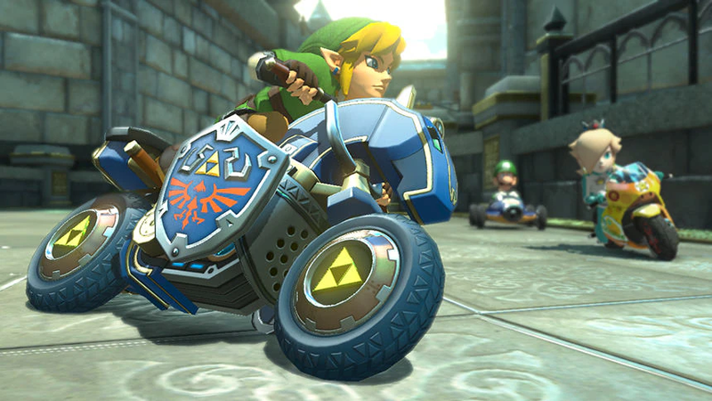 File:Link Master Cycle Triforce Tyre - MK8.png