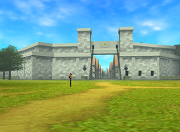 Hyrule Castle Town exterior Child narrow - OOT3D.png