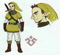 Pipit Concept Art from Hyrule Historia