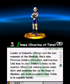 Impa (Ocarina of Time) trophy from Super Smash Bros. for Nintendo 3DS