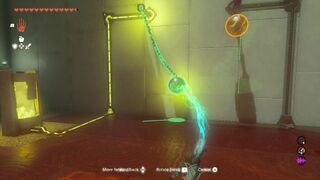 Use Ultrahand to grab the electrified ball