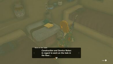 The Note on the Table at Gerudo Town