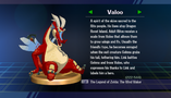 Valoo trophy with text from Super Smash Bros. Brawl: Randomly obtained.