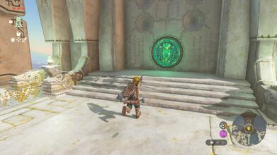 Examine the door at the Temple of Time to enter it