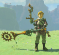 Link wielding a Soldier IV Blade