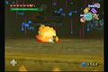 Link avoiding Gohdan's fireball attack