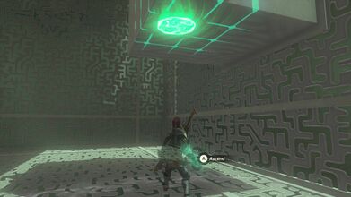 Inside the box, run to the corner and use ascend on the pillar to reach a chest with 10 Arrows