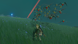 Keese Swarm attack Link - BotW.png