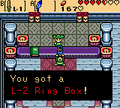 Tell the secret to Farore to get the Ring Box Upgrade