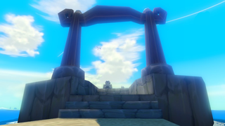 Front view of the Shrine from The Wind Waker HD