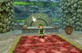 Link in the Elder's throne room