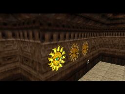 4. There are six Sun Faces on the wall near the light source. Use the far left one on the right side to make a chest appear.