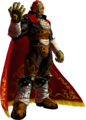 New key art of "Great King of Evil" Ganondorf, created for Ocarina of Time 3D