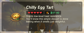 Chilly Egg Tart