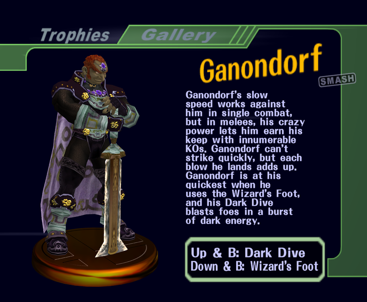 File:Ganondorf - SSB Melee Trophy 66 (Ganondorf Smash 2) with text.png