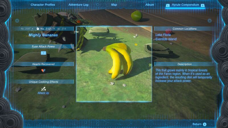 File:TotK Mighty Bananas Hyrule Compendium.jpg