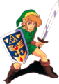 Link with the Fighter's Shield (SNES)