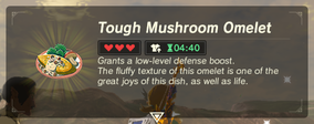 Tough Mushroom Omelet