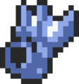 Zora's Flippers sprite from A Link to the Past