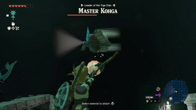 Master Kohga will create a shield at the front of his Wing