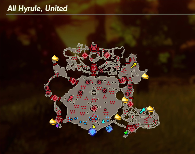 There are 6 Koroks found in All Hyrule, United.