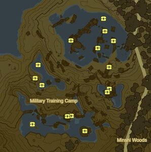 Map of the region with just Treasure Chests highlighted.