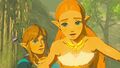 Link, with Zelda, witnesses the Return of Calamity Ganon