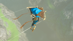 Champion's Leathers Fabric paraglider (Tears of the Kingdom Link amiibo)