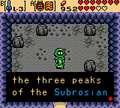 The Subrosian tells Link of his brother in Subrosia