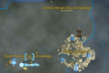 Central Hyrule Sky Archipelago on a map in Tears of the Kingdom