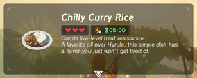 Chilly Curry Rice