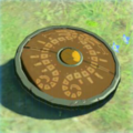 Breath of the Wild Hyrule Compendium picture of a Traveler's Shield.