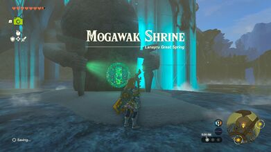 Link arriving at the Shrine