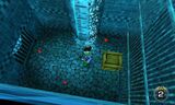 Using it to touch the bottom of the pool in the Lakeside Laboratory in Ocarina of Time 3D