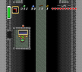 Screenshot of Link acquiring the Magic Hammer from A Link to the Past