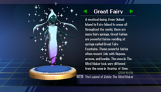 Great Fairy: Randomly obtained.