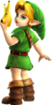 Artwork of Young Link in Hyrule Warriors
