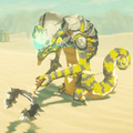 Breath of the Wild Hyrule Compendium picture of the Electric Lizalfos.