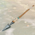 Breath of the Wild Hyrule Compendium picture of a Fishing Harpoon.