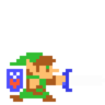 Link using the Master Sword
