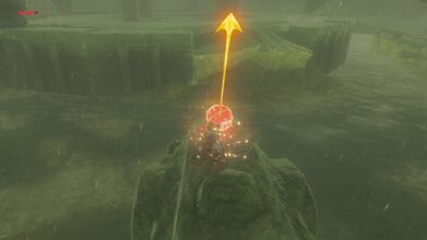 Use Stasis on the Red Orb.