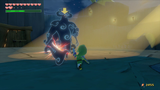 Link using his sword to hit Phantom Ganon