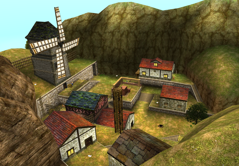 File:Kakariko Village (child) high view from Death Mountain Trail - OOT3D.png