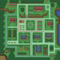 A Link to the Past version of Kakariko Village.