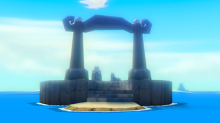 Front view of the Shrine from The Wind Waker HD