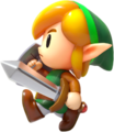 Alternate artwork of Link in Link's Awakening (Switch)