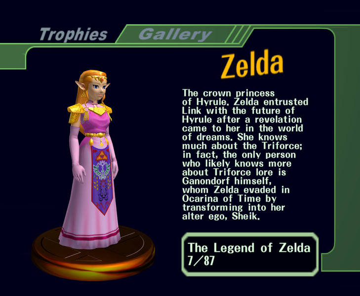 File:Zelda - SSB Melee Trophy 40 with text.png