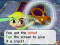 Link acquiring the Whip in Spirit Tracks