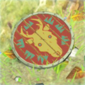 Breath of the Wild Hyrule Compendium picture of an Emblazoned Shield.