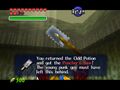 Obtaining the Poacher's Saw in Ocarina of Time (N64)